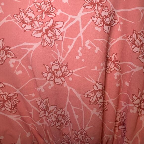 Women's Flying Tomato Pink White Floral Long Sleeve Dress M - Picture 2 of 8